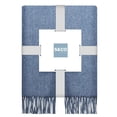 thumbnail image 2 of Jeté Fausse Cachemire Bleu Marine, 2 of 3