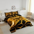 thumbnail image 3 of Erosebridal Video Game Bedding Twin Comforter Set,Orange Neon Down Comforter,Geometric Honeycomb Bedding Sets Twin with Comforter,Lightweight Gamepads Bedroom Decorative,Reversible,2-Piece, 3 of 8