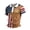 Brown-E7, variant on 250 Anniversary Usa Shirt Men's Short Sleeve National Flag Print Golf Shirts 4th Of July Independence Day Polo Shirt Button Down 250 Years Of Liberty 1776-2026 Patriotic Tee Tops,Red L