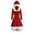 f Red, variant on LYXSSBYX Halloween Costume Gothic style for Women's Casual Long Sleeve Ladies Sweatshirts With Hood Solid Bandage Dress