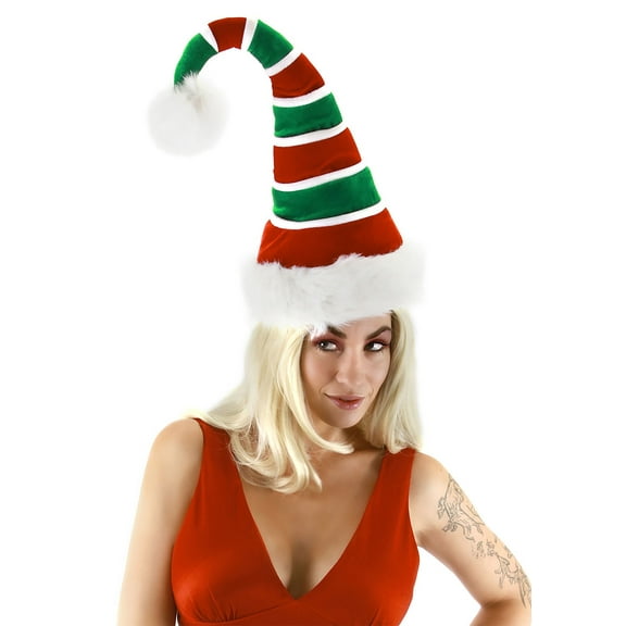 Soft Ridged Santa Hat for Adults