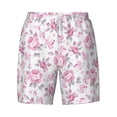 thumbnail image 4 of Lsque Mens Swim Trunks Rose Flowers Pattern - Bathing Suit Compression Liner - Beach Swim Shorts Swimwear - (S-3XL) - Stretch Quick Dry -X-Large, 4 of 9