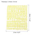 thumbnail image 2 of Uxcell Vinyl Self Adhesive Letter Number Sticker Decal Kit, Yellow 126 Piece 10 Sheets, 2 of 5