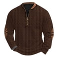 thumbnail image 2 of Big and Tall Sweatshirts for Men S-5XL Plus Size Pullover Long Sleeve Shirts with Zipper Crewneck Printed Casual Comfort Sweatshirt Tops, 2 of 4