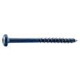 thumbnail image 1 of 1/4" x 3-1/4" Blue Ruspert Coated Steel Star Drive Pan Head TorqueMaster Masonry Screws, 1 of 1