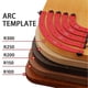 thumbnail image 3 of Woodworking Corner Radius Template & Edge Trimming Tool - Large Inner & Outer Arc Guides for Cabinet Corner Finishing, 3 of 5