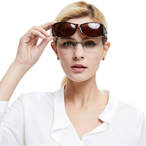 Njide Unisex Wraparound Glasses Polarized Wear Over Sunglasses 8953