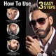 thumbnail image 4 of Beard Shaping Filler Thick Beard Styling Powder Beard Fuller Filler for Temporary Facial Hair Color Mustache Coloring Shaping Tools, 4 of 5