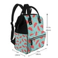 thumbnail image 2 of Fotbe Watermelon Mochila Maternidad - Lona de Sarga Impermeable, Mochila de Pañales de Gran Capacidad con Múltiples Bolsillos y Correas Ajustables, 2 of 6