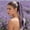 H, variant on Elastic Dread Ponytail,with Hair Tie,20" Boho Braided Ponytail Extension,with Beads Shell and Charm Details,Hand-braided Braids Long Dreadlock Ponytail Extension for Women Men (B)