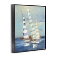 thumbnail image 3 of Stupell Industries Transitional Summer Regatta Boats Black Framed Giclee Art, 11 x 14, by Julia Purinton, 3 of 8