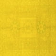 thumbnail image 1 of Ahgly Company Machine Washable Indoor Square Abstract Yellow Modern Area Rugs, 8' Square, 1 of 4