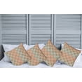 thumbnail image 2 of Ambesonne Abstract Throw Pillow Cover 4 Pack, Mosaic Look Cultural Motif, 24", Beige Multicolor, 2 of 5