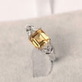 thumbnail image 4 of HeartsAndYou 1.6ct Natural Citrine & Diamond Engage Ring Leaf Accent 14k SOLID White Gold, 4 of 8