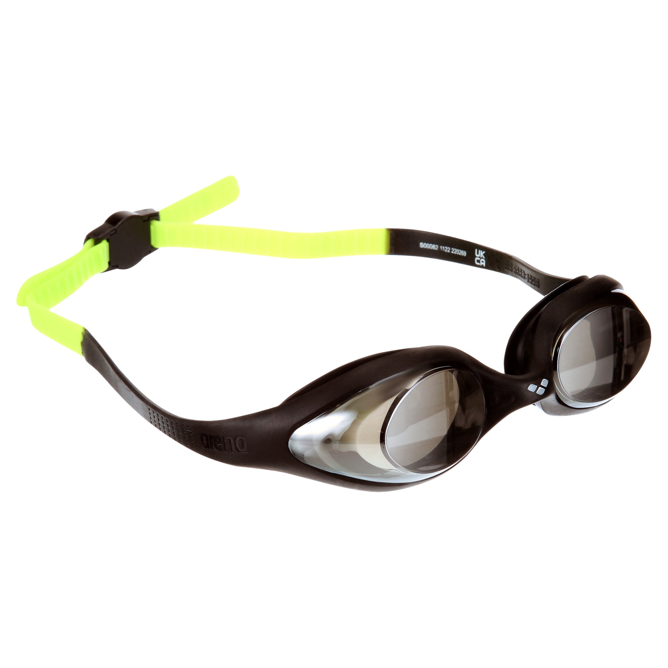 Arena Cobra Swimming Goggles, Black and Green photo 1
