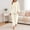 White, variant on BaoFuBaoMei Flannel Pajamas for Women Hooded Long Sleeve Top and Pants Sleepwear 2 Piece Solid Heart Embossed Warm Lounge Set