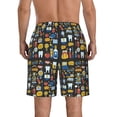 thumbnail image 3 of Naloa Teeth Men's Beach Shorts, Surfing shorts, Swim trunks, Quick Dry Swim Trunks for Surfing Beach Fun - 3X-Large, 3 of 9