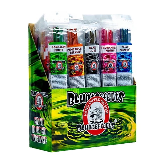 Varillas de incienso Blunteffects Premium, paquete de 180, 15 aromas de 15 cm