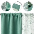 thumbnail image 5 of (2 pack) Mainstays Metallic Blackout Curtains and Sheers Set, 4 Panels, Green Sage, 27.5" W x 84” L, 5 of 7
