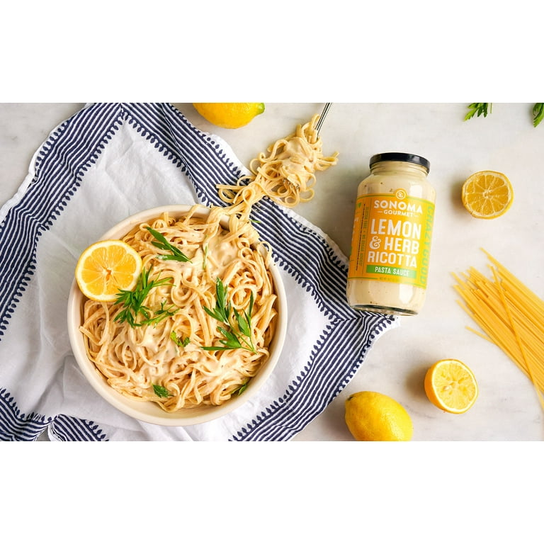 Sonoma Gourmet 24.5oz Lemon and Herb Ricotta Pasta Sauce - 2 Pack