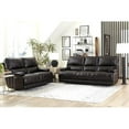 thumbnail image 4 of Pemberly Row Coffee Brown Leather Power Reclining Cordless Sofa, 4 of 7