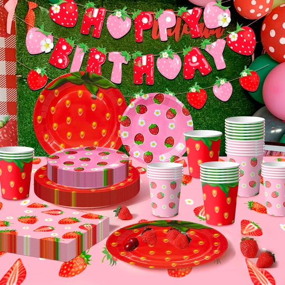 Miraculous Ladybug Birthday Party Decoration Tableware Set- Miraculous Ladybug Party Decorations Banner Plates Cups Tablecloth etc Miraculous Ladybug Party Decorations for Kids,Serves 16
