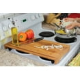 Camco Bamboo Stove Top Work Surface with Adjustable Legs & Built In