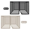 thumbnail image 4 of Netting for Patio,4-panel Patio Screen And 4-panel Patio And Umbrella Screen Patio Canopy Porch Patio And With Zipper Screen Walls With 4-panel Patio Chair And Table, 4 of 5