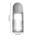 thumbnail image 3 of TIELUTT Large Roller Transparent Glass Bottle for Liquor Massage Glass Containers with Lids for Food Storage & Organization Food Organizer for Pantry Acrylic with Lids Glass Food Storage Containers L, 3 of 5