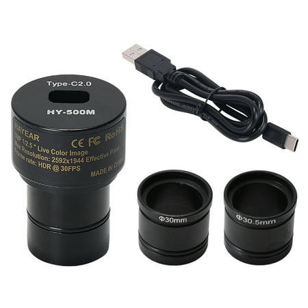

5MP CMOS USB2.0 Microscope Camera Digital Electronic Eyepiece Free Driver Microscope High Speed Industrial Camera Compatible with Wins 2000 XP WIN7