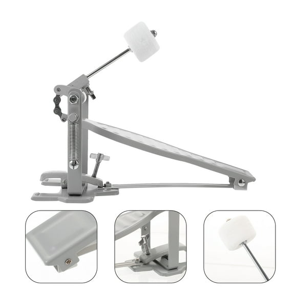 ROSENICE 1Pcs Child Base Drum Pedal for Young Drummers in Simple and Design White