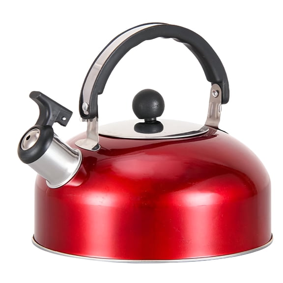 ACDANC Stainless Steel Tea Kettle for Stove Top,Efficient Heating,Audible Whistle,Safe Handle - Ideal for Hot Water&Tea (black)