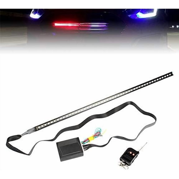 RGB LED Knight Rider Scanner Light Strip 22'' 48-SMD Multicolored LED Flash Strobe Grille Light Car Truck Interior Exterior Lighting