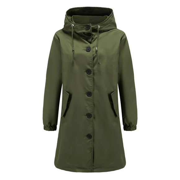 Bmisegm Rain Coat Custom Logo Hooded Outdoor Rainproof Coat for Women Loose Oversized Outdoor Raincoat Anorak Jacket Women B XXL