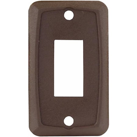 

2 PC-JR Products 12865 RV Single Switch Face Plate - Brown