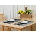 thumbnail image 6 of Unique Bargains Placemats Set of 6, Heat-Resistant Placemat, Polyvinyl Chloride Place Mats Silver Grey 18x12 inch, 6 of 6