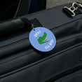 thumbnail image 5 of Okay I'll Bite Crocodile Alligator Funny Humor Round Luggage ID Tag Card Suitcase Carry-On, 5 of 8