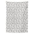 thumbnail image 3 of Ambesonne Earth Tones Tablecloth Rectangular Table Cover, Pine Tree Snowflake, 52"x70", Charcoal Grey White, 3 of 4