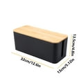 thumbnail image 2 of Xihbxyly Organizador de Enchufes para El Hogar, Caja de Almacenamiento Multifuncional, Solución para La Gestión de Cables, Material Plástico Blanco, Práctico para Uso Familiar, Diseño Moderno, Juego, 2 of 4