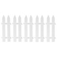 thumbnail image 1 of Christmas Tree Belt White Picket Fenceside Frame 4.6 X 12 Inch Mini Plastic Decorative Fence, 1 of 1