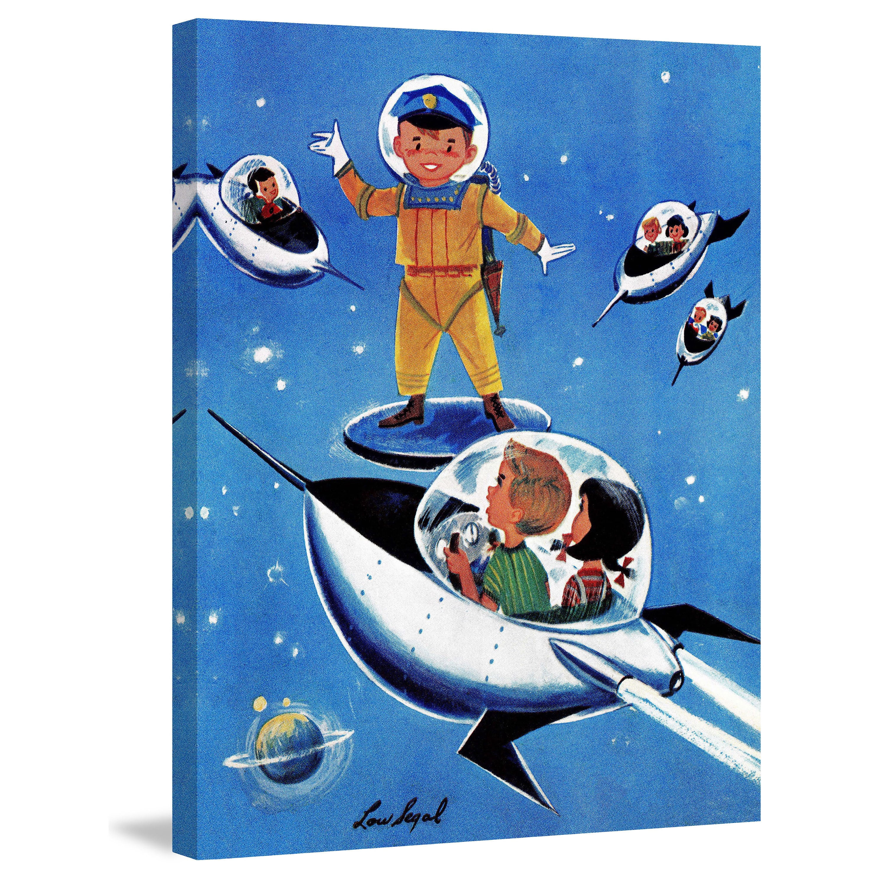Marmont Hill "Space Officer" by Curtis Painting Print on Canvas