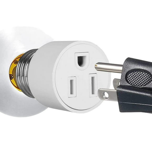 Light Bulb Socket Adapter 3 Prong