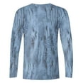 thumbnail image 3 of Kukoosong Men's T-Shirts Casual Tie-Dye Print Long Sleeve Tops Athletic Wear Graphic Pullover Top, 3 of 5