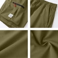 thumbnail image 6 of HKYNLAG Mens Cargo Shorts Knee Length Big and Tall Hiking Shorts Relaxed Fit Wide Leg Outdoor Carpenter Work Short with Zipper Pockets Dark Green M, 6 of 7