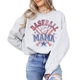 thumbnail image 5 of Baseball Mama Sweatshirt for Women  Vintage Game Day Baseball Mom Pullover Gray Sweatshirt Adult Large, 5 of 7