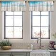 thumbnail image 3 of LALILO Kitchen Curtain Valance Coast Sea And White Desk Rod Pocket Window Curtain 52"x 18" Set of 2, 3 of 5