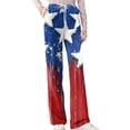 thumbnail image 5 of Independence Day Womens Pajama Pants Drawstring Stretch Funny Stars Print Pjs Casual 250th Anniversary Elastic Waist Pajama Pants, 5 of 7