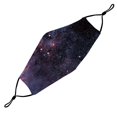 thumbnail image 3 of Washable Face Mask with Adjustable Ear Loops & Nose Wire - 3 Layers, 100% Cotton Inner Layer - Cloth Reusable Face Protection, Filter Pocket - Made in USA - 3 Pack (Galaxy, Blue Galaxy, Milkyway), 3 of 9