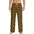 thumbnail image 2 of Picia Beautiful Sunflower Mens Soft Woven Cotton Elastic Waistband Sleep Pajama Pant Lounge Sleep Pant With Pockets And Drawstring-Medium, 2 of 9