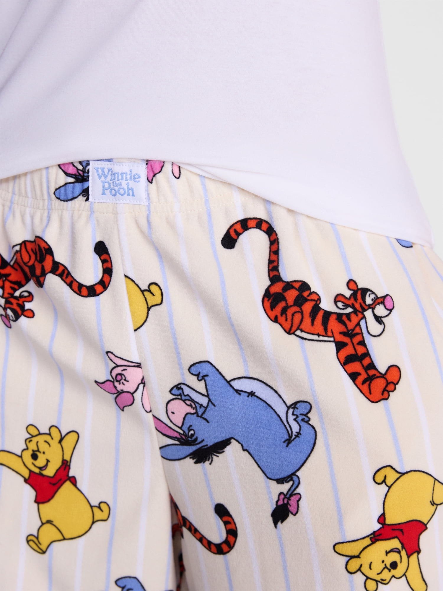 Winnie the Pooh Women's Wide Leg Velour Sleep Pants, Sizes XS-3X